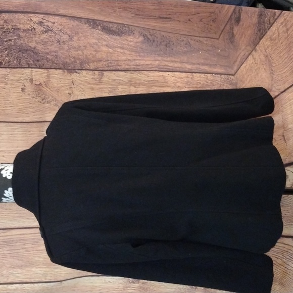 🤎EUC Old Navy Black 40% Wool Peacoat - Picture 4 of 11